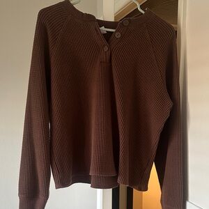 Old Navy waffle knit henley